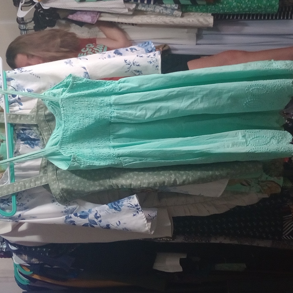 Xhilaration Blue strapless dress size M
